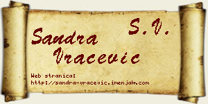 Sandra Vračević vizit kartica